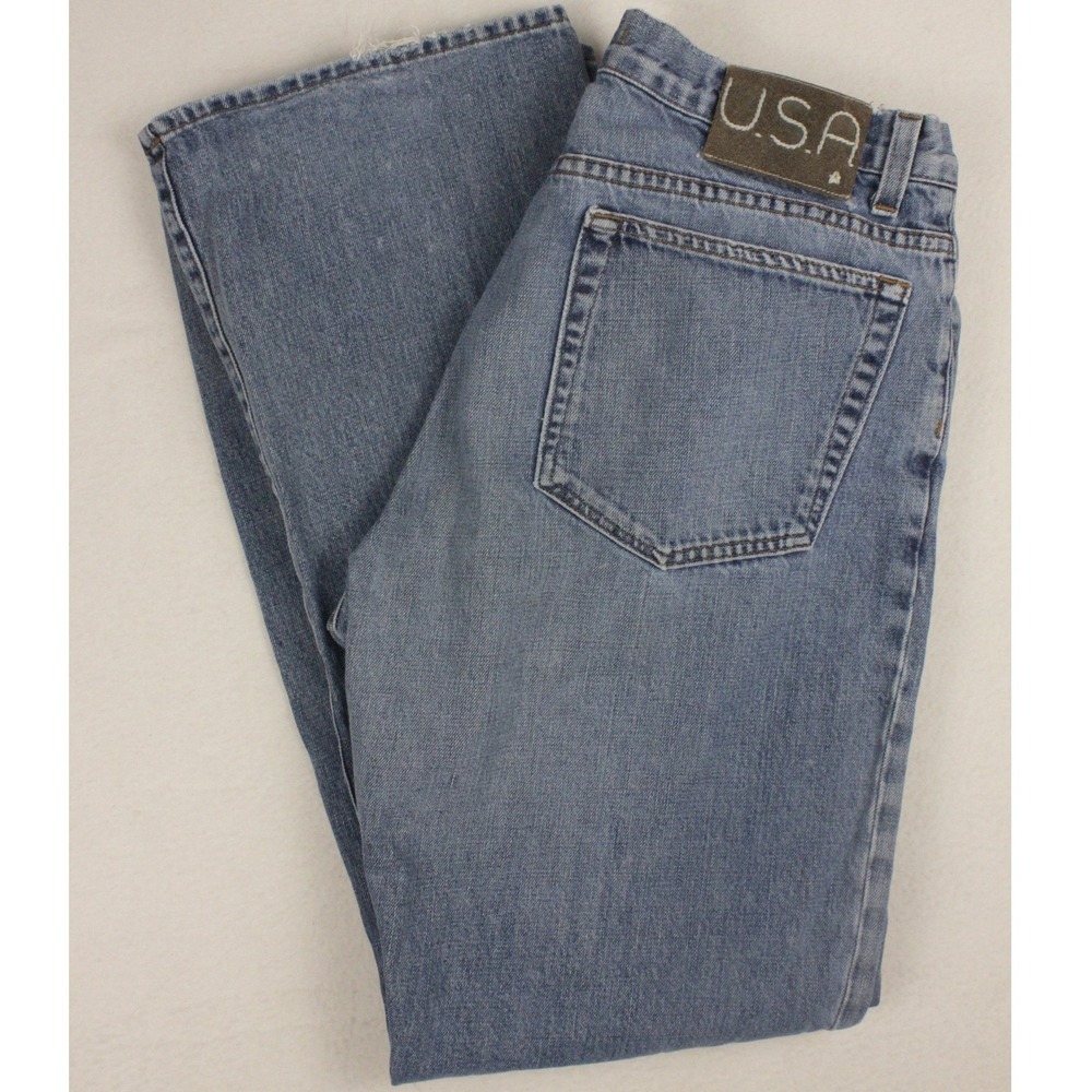 John Varvatos USA Bootcut Jeans Mens 36x31 Made in USA 100% Cotton Medium Wash